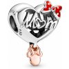 PANDORA Disney korálka Srdiečko mama s myškou Minnie 781142C01
