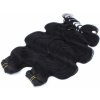 Vlnitý clip in maxi set 53cm pravé ľudské vlasy - REMY 200g - ČIERNA
