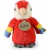 Rappa Plyšový papagáj Ara 16 cm červený ECO-FRIENDLY