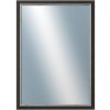 DANTIK - Zrkadlo v rámu, rozmer s rámom 50x70 cm z lišty TAIGA čierna (3108)