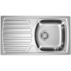 Alveus BASIC 170 fi 90 NAT 1136539 - Drez nerezový 780x435mm, vanička 360x355x140mm, neleštený