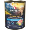 Konzerva Ontario Adult kuracie paté s príchuťou čučoriedok 800 g