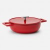 Tegame panvica Mattia 3.0, ø 26 cm - Smaltovaná liatinová panvica s pokrievkou, matná červená