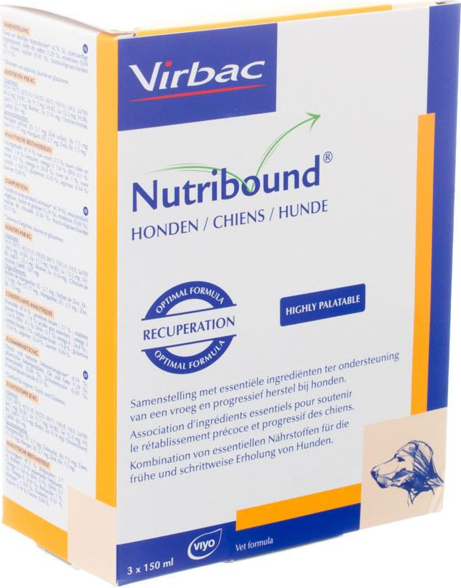 Virbac Nutribound Dog 3 x 150 ml