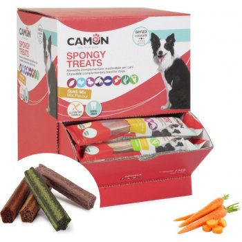 Camon Dental Dog Spongy Treats Tyčinka bataty kura a mrkva 28 g