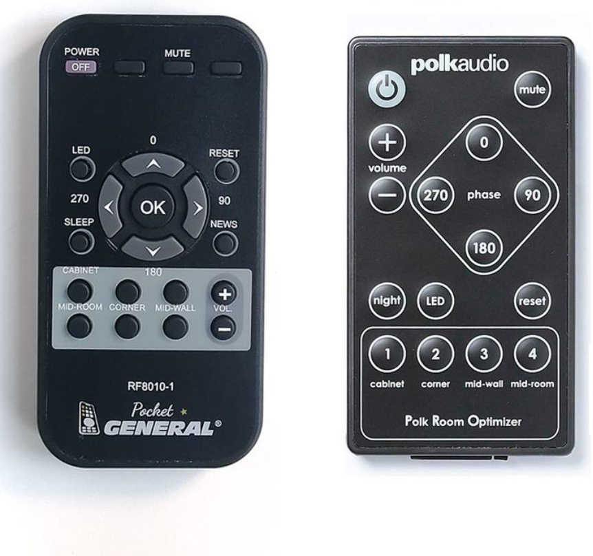 Diaľkový ovládač General Polk Audio RF8010-1
