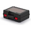 PROSPERPLAST box na náradie s krabičkami 38,4x33,5x14,4cm HEAVY KHV40B-S411 čierny