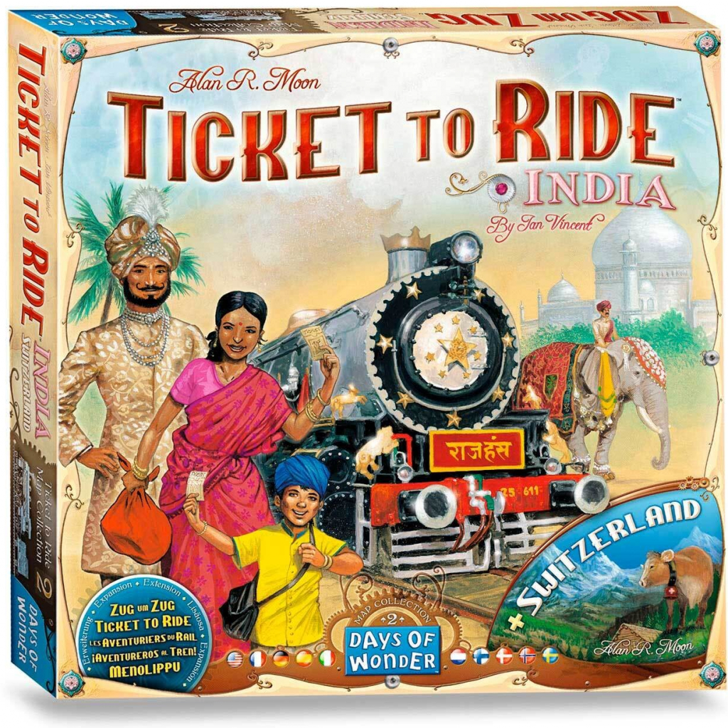 Days of Wonder Ticket to Ride: India and Switzerland