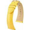 Žltý kožený remienok Hirsch London M 04366172-1 (Jašteričie koža) Hirsch selection 14 mm