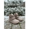 Protetika - zimné barefoot topánky s membránou PRO-TEX BEKA dark pink -zateplené Veľkosť: 34