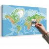 Obraz na korku klasická mapa sveta