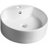 SAPHO - YAKARTA keramické umývadlo na dosku, priemer 46cm, biela BH7021