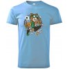 Basketbal komiks - Klasické pánske tričko vyššej gramáže - 2XL ( Svetlomodrá )