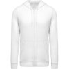 Kariban Mikina Kariban K438 s kapucí na zip COT20K43800100-white Bílá XS