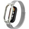 Magnetický kovový náramok pre Xiaomi Band 8 - Strieborný