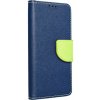 OEM Puzdro Flip pre Xiaomi Redmi NOTE 13 PRO 4G Fancy Book modré blue / lime