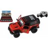 Auto Kinsmart Jeep Wrangler Polícia 2018 kov/plast 12cm 2 farby na spätné nat. 12ks v boxe
