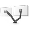 Nedis MMDOSGS110BK - Full Motion Stojan Monitoru | Plynová Pružina | 2 Obrazovky | 15 - 32
