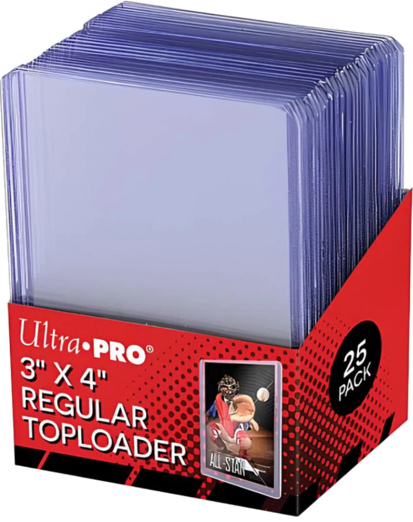 Ultra Pro Toploader 3x4 Thick Clear Regular Obaly 25 ks