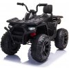 mamido Detská elektrická štvorkolka SpeedPro čierna