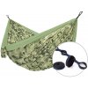Hojdacia sieť Hamaka.eu Camping single + Slap Strap Farba: svetlozelená