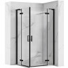 REA - Sprchovací kút Hugo Double 80x80 čierna REA-K6600