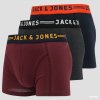 Jack&Jones Plus pánske boxerky Jaclichfield 12147592 Burgundy 3 pack