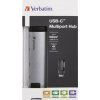 USB HUB, USB-C/USB 3.0/HDMI/Ethernet, VERBATIM
