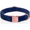 PEVNÝ VELÚROVÝ OBOJOK PRE PSA NASTAVITEĽNÝ MÄKKÝ ROSE GOLD 27-45cm S/M