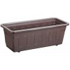 PLASTKON Samozavlažovací truhlík Garden Flor 40 cm hnedá