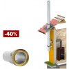 KomínyCZ - Nerezová zostava 150mm - 3m - 0,5/30mm nádoba na sadze