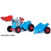 Rolly Toys Šľapací Traktor Rollykiddy Classic s nakladačom + príves