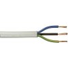 Kábel H05VV-F 3×1, Napätie U0/U: 300 / 500 V, 10 m, biely, 00253