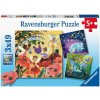 Puzzle Ravensburger 051816 Víla, drak a jednorožec 3x49 dielikov (4005556051816)