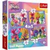 TREFL Trollové Barevné dobrodružství 4v1 35,48,54,70 dielov