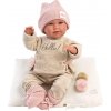 Llorens 74020 NEW BORN realistická miminko se zvuky a měkkým látkovým tělem 42 cm