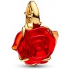 PANDORA Disney pozlátená korálka Čarovná ruža 764018C01