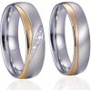 Steel Wedding Snubné prstene chirurgická ocel SSPL020 veľkosť: 49