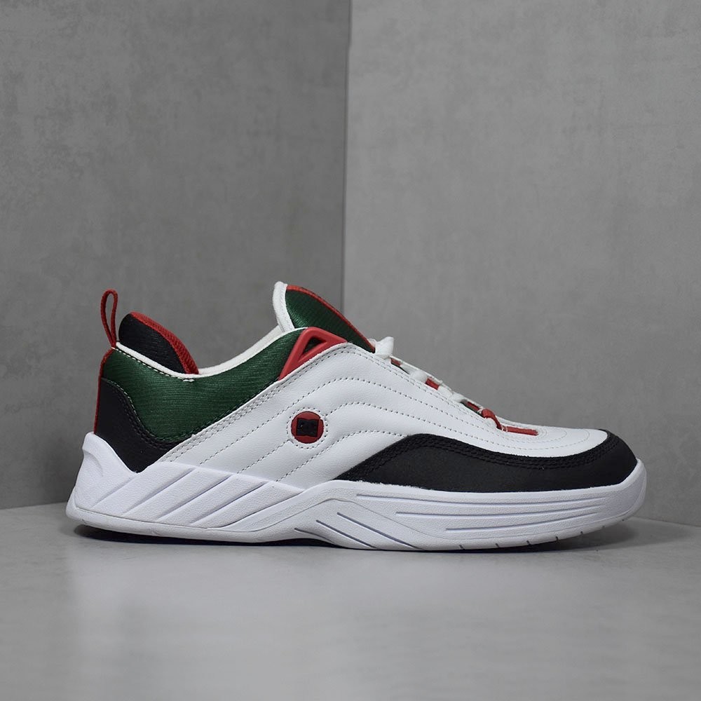 DC Williams Slim WTK White Black Athletic Red