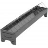 Krmítko žľabové pre hydinu stredne /pozink./ 75cm