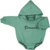 Dojčenské teplákové body baggy s kapucňou Koala Dreamer zelená, 74 (6-9m)