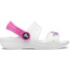 Detské sandále Crocs, CLASSIC EMBELLISHED SANDAL T biela,ružová, 23/24