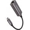 AXAGON ADE-TRC, USB-C 3.2 Gen 1 - Gigabit Ethernet síťová karta, auto instal, titanově šedá