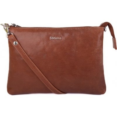 Segali dámska kožená crossbody kabelka A6B G cognac