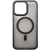 Sturdo plastové puzdro iPhone 12, čierne (Magsafe Frosted)