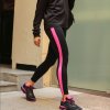 ASCONA LONG TIGHT BLACK-FLUOR PINK čierna-svietivá ružová L