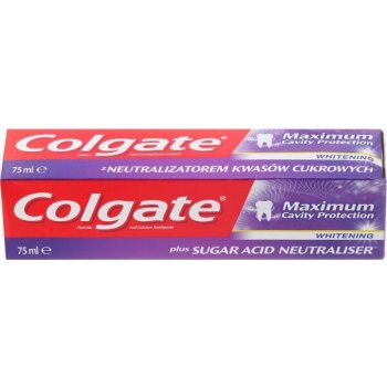 Colgate Maximum Cavity Protection Whitening zubná pasta 75 ml