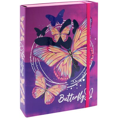 JUNIOR Box na zošity A4 Jumbo MAX - Butterfly