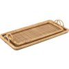 J-Line by Jolipa Set 2ks ratanový podnos s uchami Rattan Boom 71x36x10 61x28x9 cm