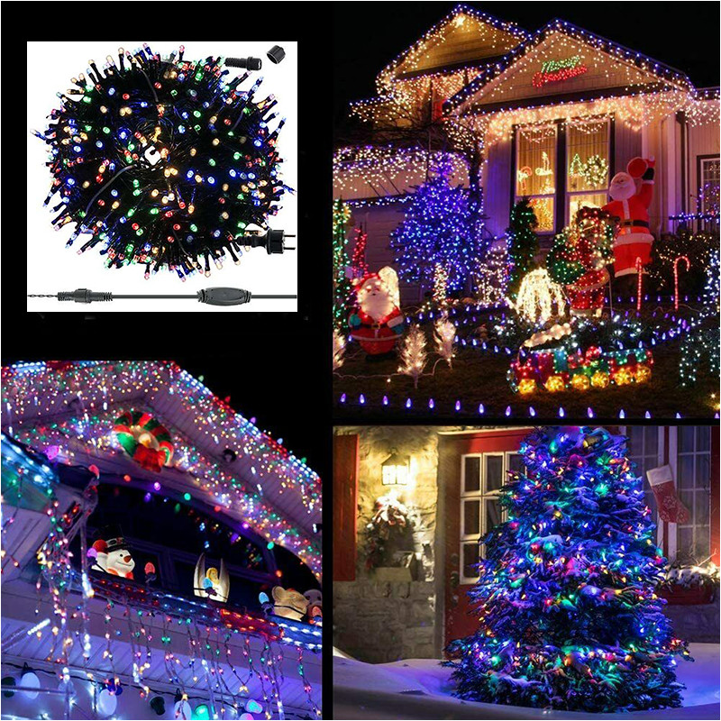 ShopJK VIANOČNÁ SVETELNÁ REŤAZ 500x LED, 50M, MULTICOLOR, EXTERIER/INTERIER, 8 REŽIMOV OSVETLENIA